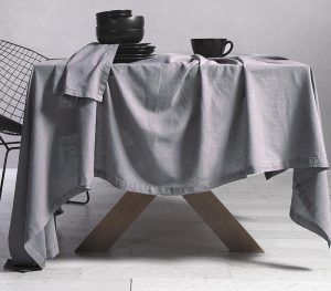 Nef Nef Τραπεζομαντηλο Cotton-linen 150x250 Silver