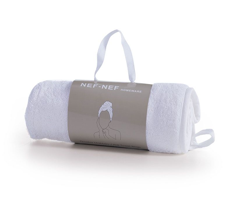 Nef-Nef Homeware ΠΕΤΣΕΤΑ ΜΑΛΛΙΩΝ ΒΑΜΒ SANDY 61Χ24 WHITE