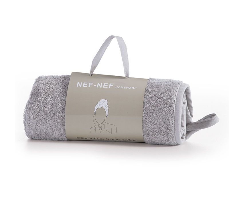 Nef-Nef Homeware ΠΕΤΣΕΤΑ ΜΑΛΛΙΩΝ ΒΑΜΒ SANDY 61Χ24 GREY