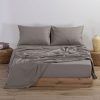 Nef-Nef Homeware Σεντόνι Μεμονωμένο Διπλό Με Λάστιχο Basic 140x200+30 1185-Mocca