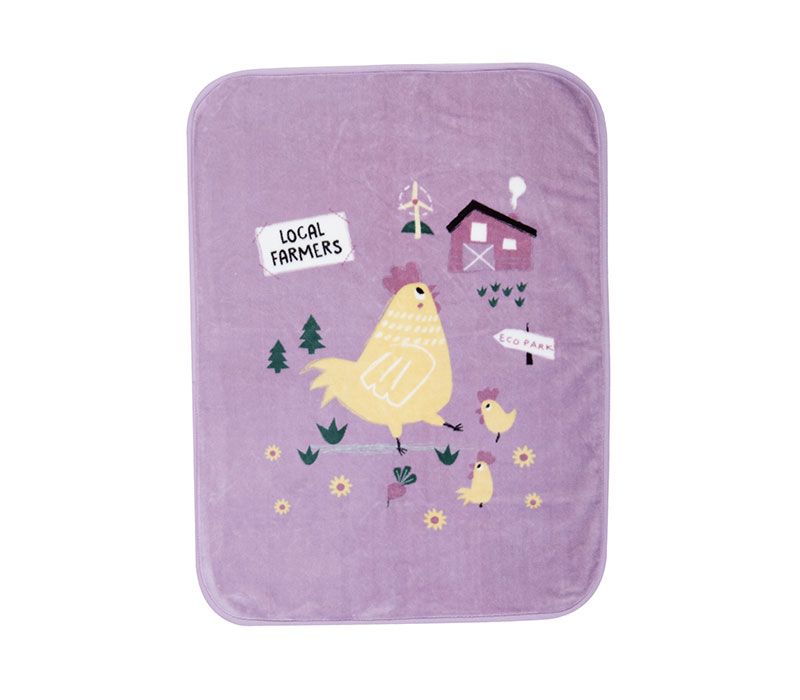 Nef Nef Βρεφικη Κουβερτα Αγκαλιας Piu Piu 75x100 Mauve