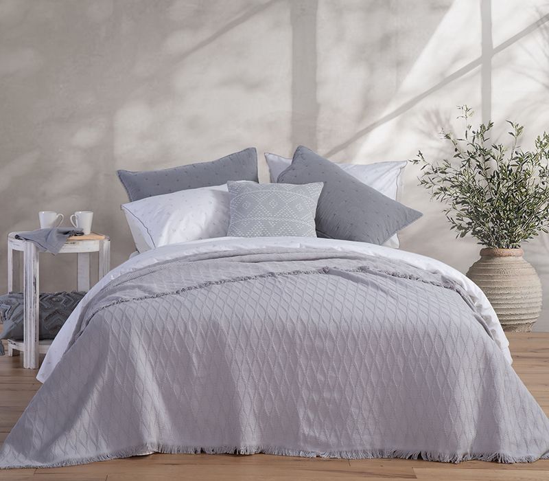 Nef-Nef Homeware ΚΟΥΒΕΡΤΑ ΒΑΜΒ OUTLAST 230X240 GREY BAMB.