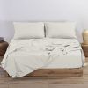 Nef-Nef Homeware Σεντόνι Υπέρδιπλο Λάστιχο Basic 160x200+30 1211-Ecru