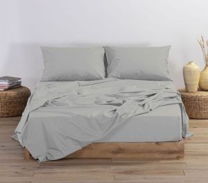 Nef-Nef Homeware ΣΕΝΤΟΝΙ ΒΑΜΒ.BASIC Μ.Λ.180Χ200+35 1212-SILVER GREY