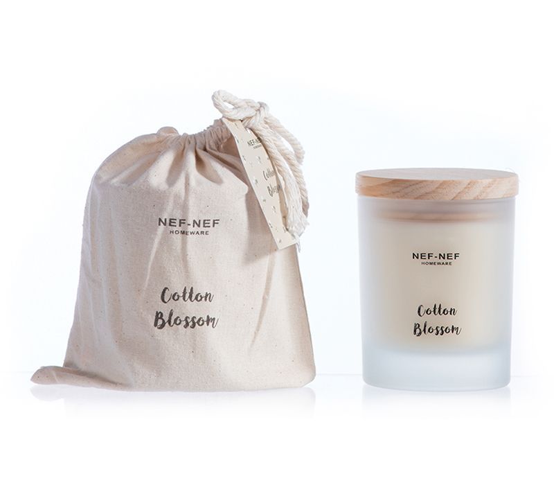 Nef-Nef Homeware ΑΡΩΜΑΤΙΚΟ ΚΕΡΙ COTTON BLOSSOM 250 gr WHITE