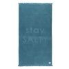 Nef-Nef Homeware Πετσέτα Θαλάσσης Stay Salty 90x170 Teal