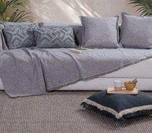 Nef-Nef Homeware Ριχτάρι Διθέσιου Καναπέ Aronia 170x250 Grey