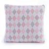 Nef-Nef Homeware Μαξιλάρι Fleece Sweet Rhombus 35x35 Pink