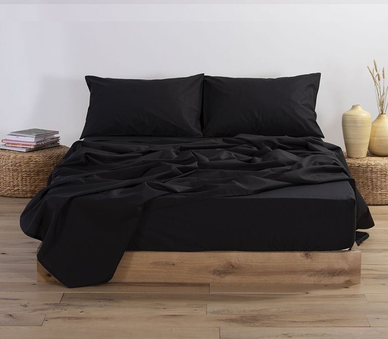 Nef-Nef Homeware ΣΕΝΤΟΝΙ ΒΑΜΒ.BASIC Μ.Λ.140X200+30 1136-BLACK