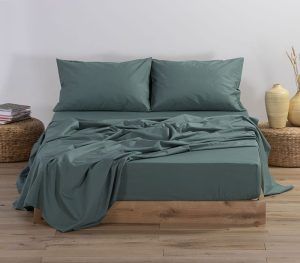 Nef-Nef Homeware ΣΕΝΤΟΝΙ ΒΑΜΒ.BASIC Μ.Λ.180Χ200+35 1172-GREEN