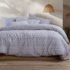 Nef-Nef Homeware Σεντόνια Torredo Φανέλα Σετ Mono 160x260 Grey