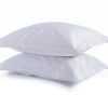 Nef-Nef Homeware Μαξιλαροθήκη Σατέν Elements 24 Σετ 52x72 Ice Grey