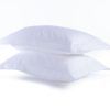 Nef-Nef Homeware Μαξιλαροθήκη Σατέν Elements 24 Σετ 52x72 White