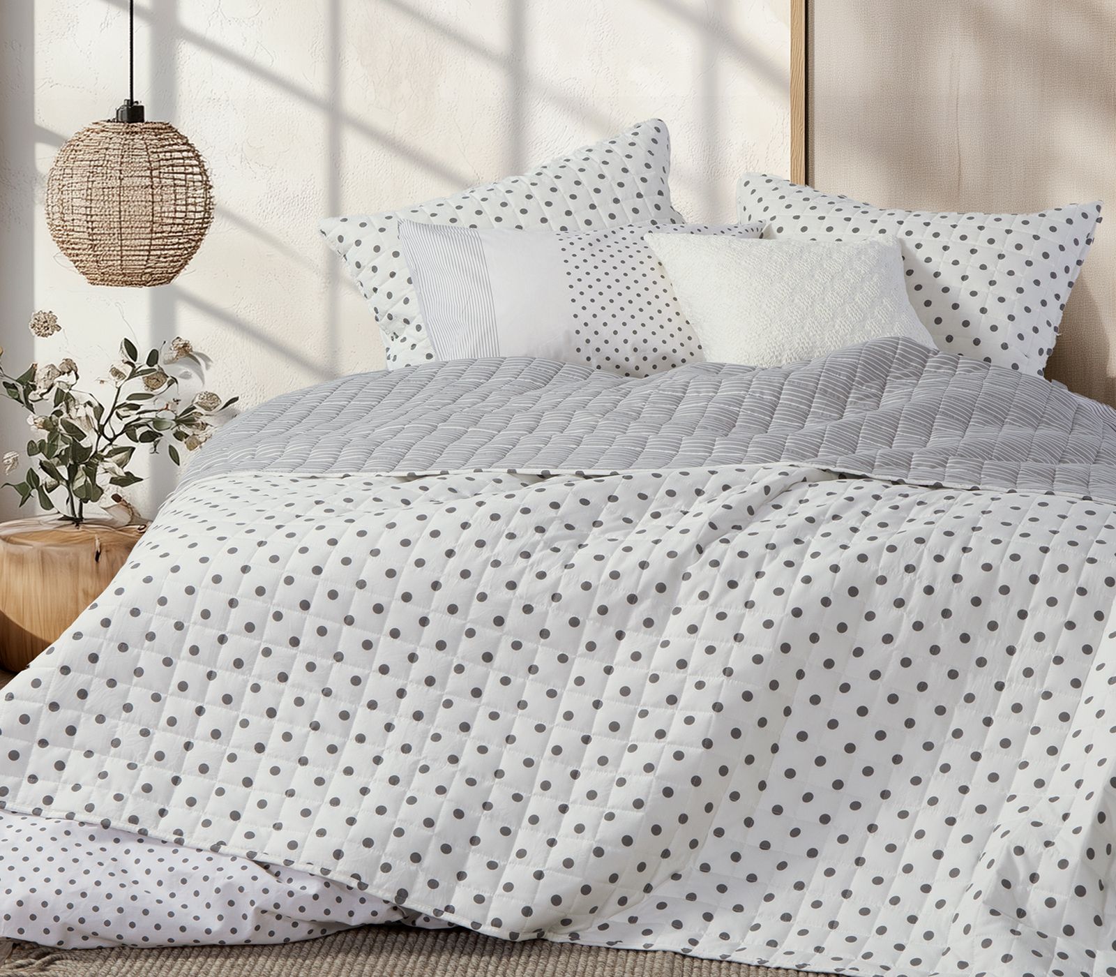 Nef-Nef Homeware Κουβερλί Μονό Donter 180x240 GREY
