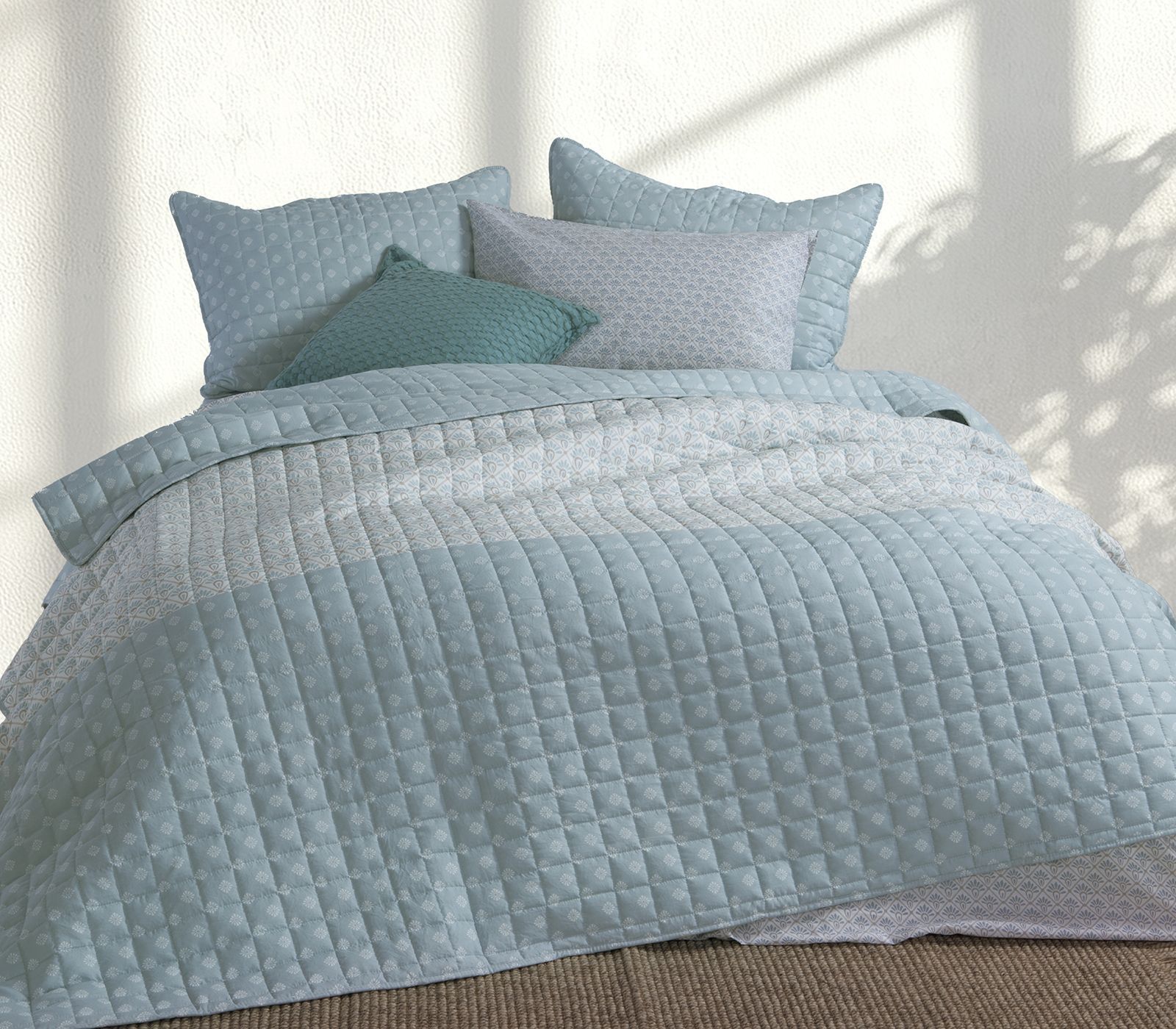 ΚΟΥΒΕΡΛΙ ΜΟΝΟ KEYLAN 180X240 NEF-NEF HOMEWARE BLUE