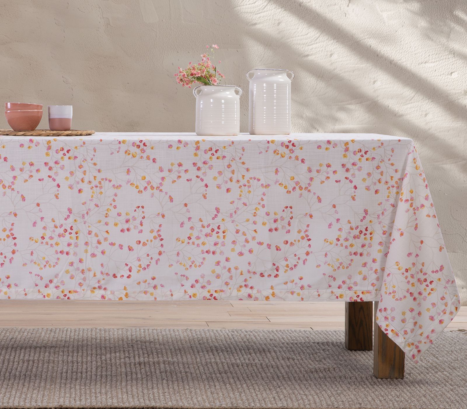 Nef-Nef Homeware ΤΡΑΠΕΖΟΜΑΝΤΗΛΟ ΒΑΜΒ.PLEASANT 150X250 OFF WHITE