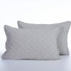 Nef-Nef Homeware Μαξιλαροθήκες Σετ 2 Τεμαχίων Brunno 52x72 Silver