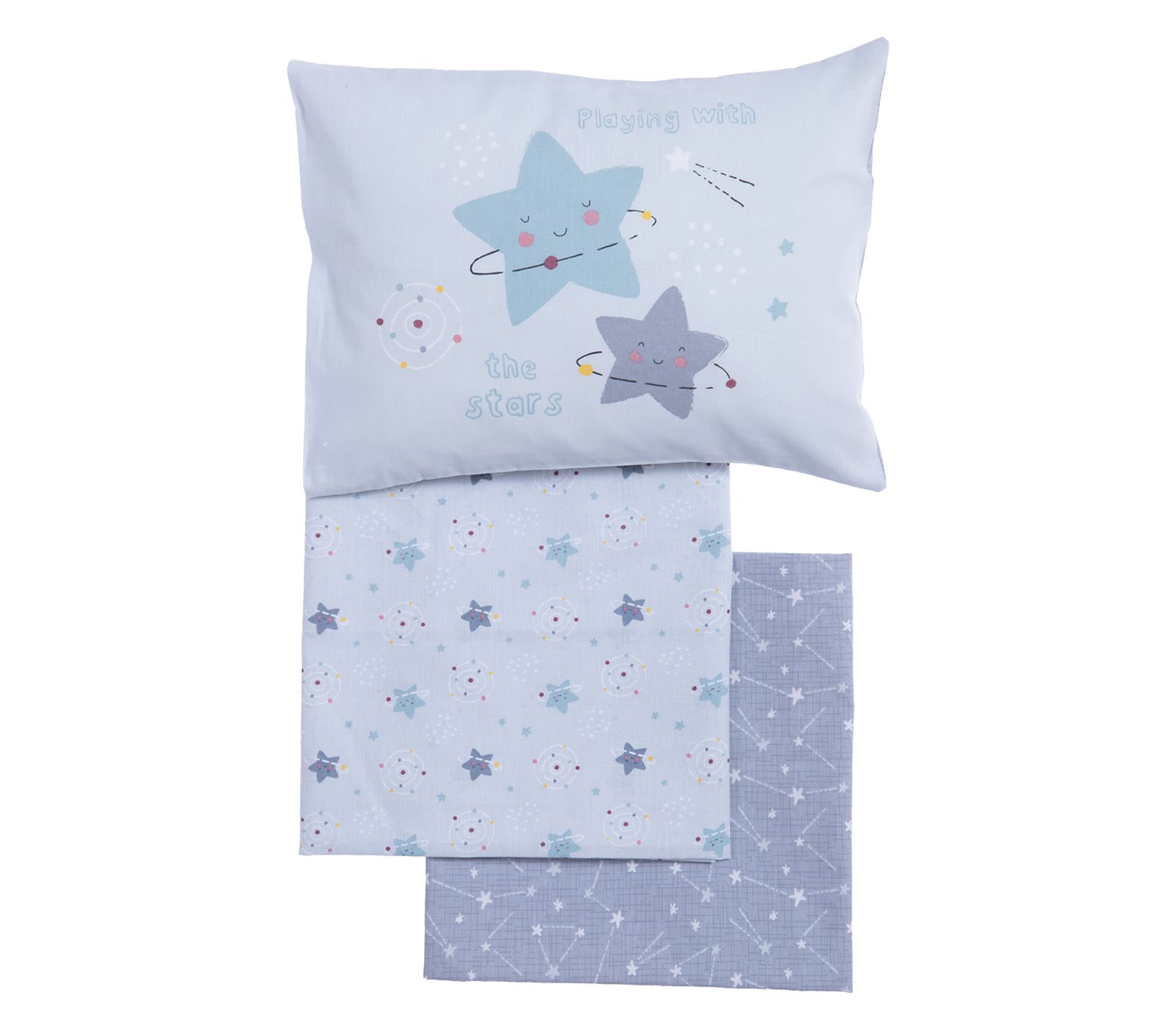 ΒΡΕΦΙΚΑ ΣΕΤ ΣΕΝΤΟΝΙΑ ΚΟΥΝΙΑΣ EXPLORE THE UNIVERSE NEF-NEF HOMEWARE L.BLUE