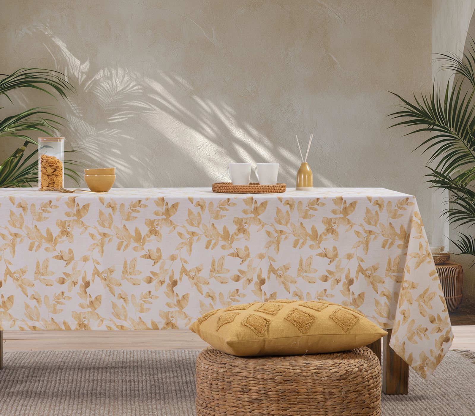 Nef-Nef Homeware ΤΡΑΠΕΖΟΜΑΝΤΗΛΟ ΒΑΜΒ-ΠΟΛ SENCIL 140X240 YELLOW