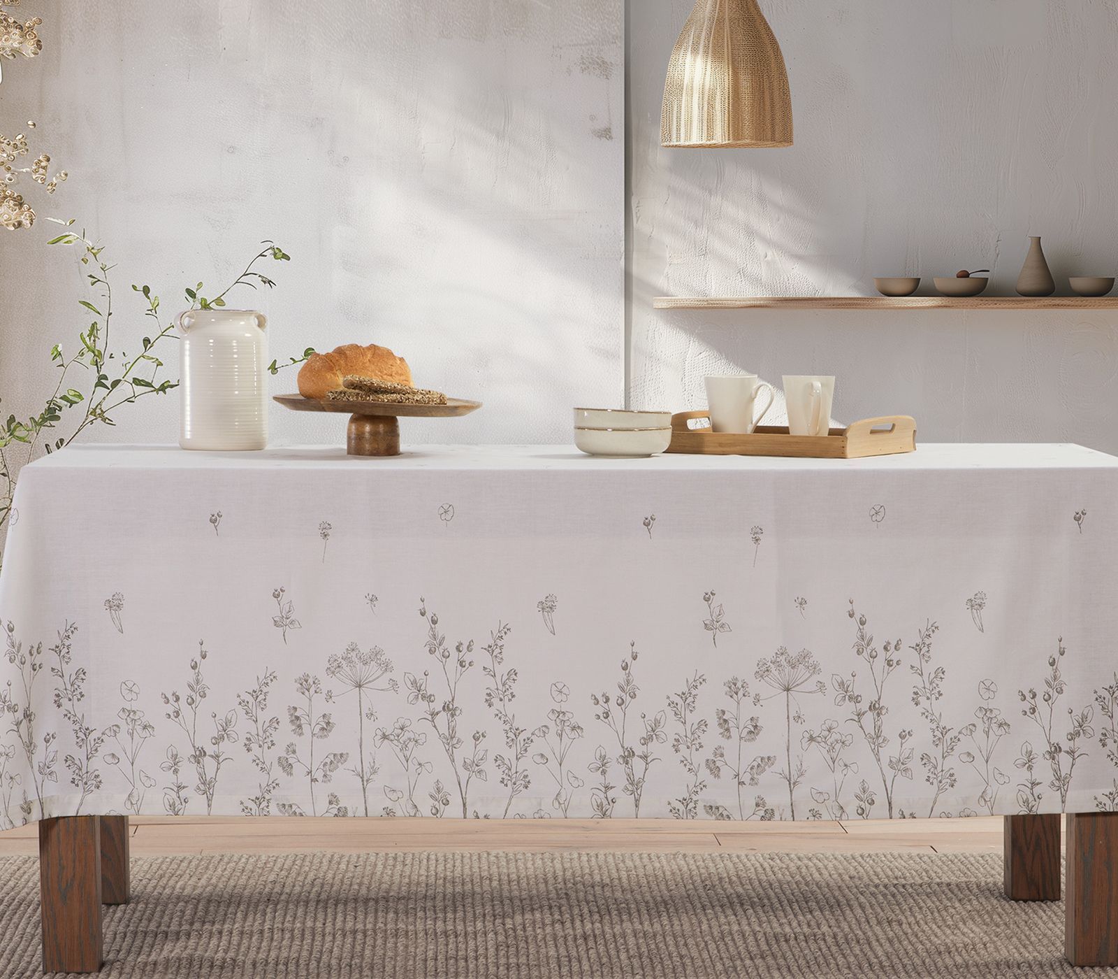 ΤΡΑΠΕΖΟΜΑΝΤΗΛΟ CLARIS 140X240 NEF-NEF HOMEWARE ECRU