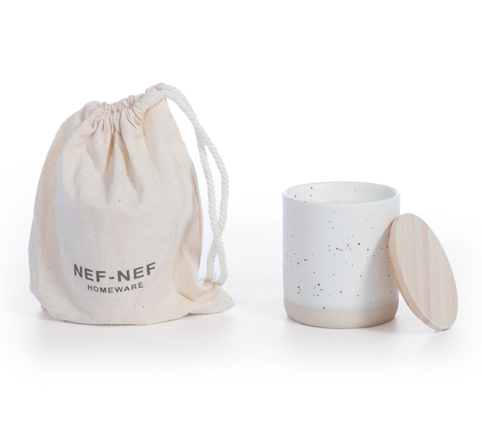 ΑΡΩΜΑΤΙΚΟ ΚΕΡΙ WHITE LILY DREAM 180gr NEF-NEF HOMEWARE ECRU