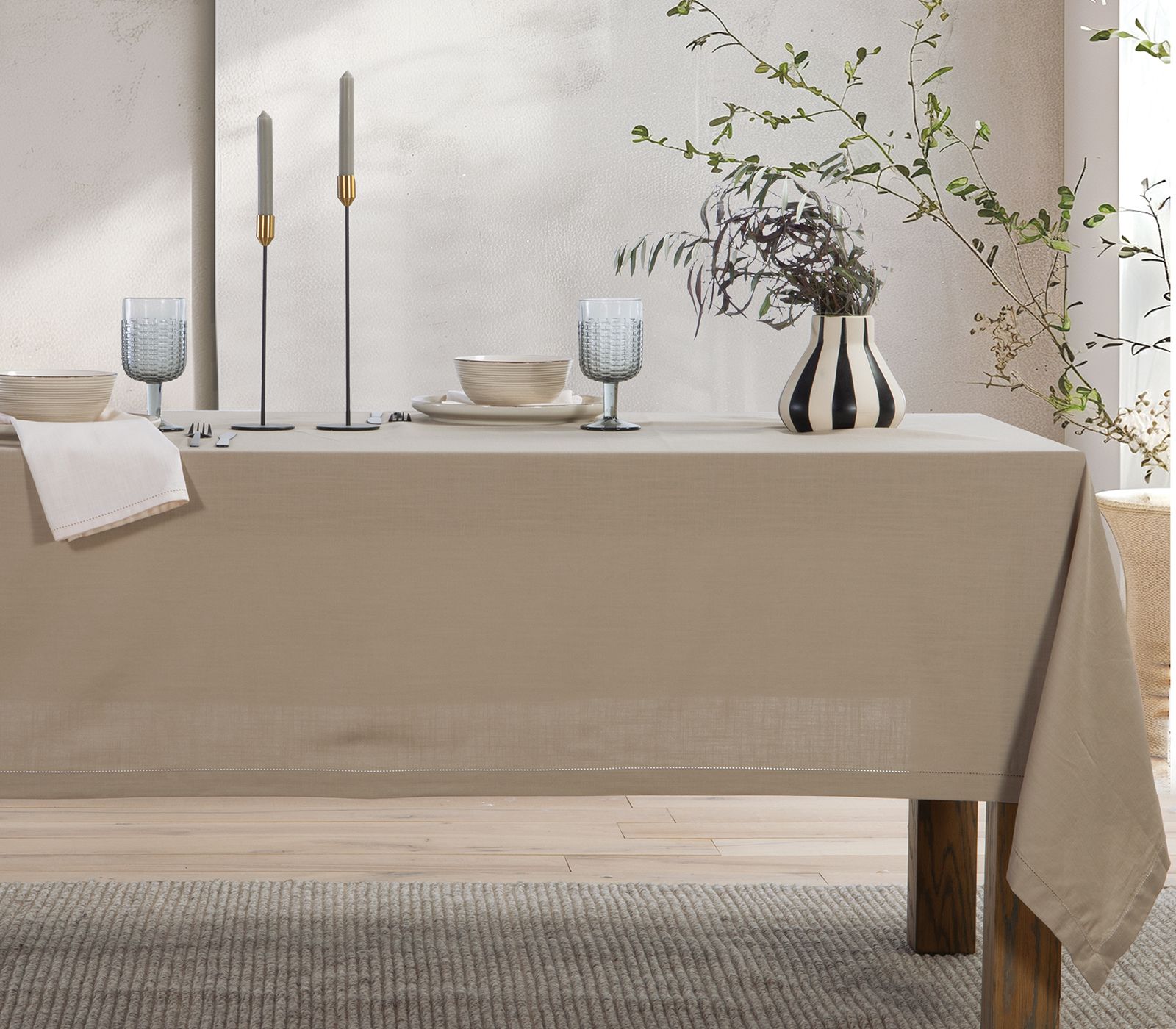 Nef-Nef Homeware ΤΡΑΠΕΖΟΜΑΝΤΗΛΟ ΒΑΜΒ.STEADY 150X250 BEIGE