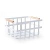 Nef-Nef Homeware Καλάθι Μεταλλικό Sezen 31x26x16,5 White