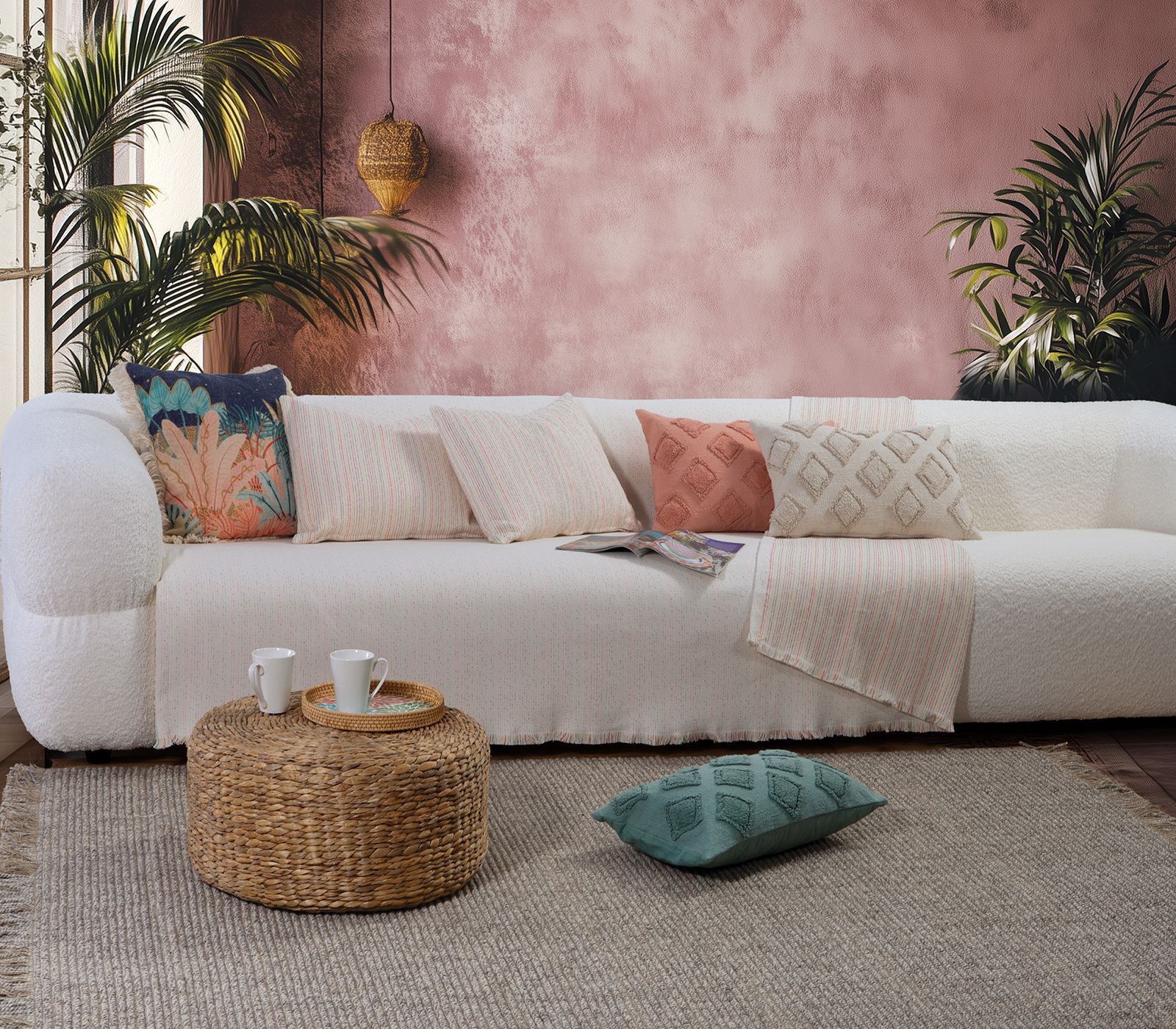 ΡΙΧΤΑΡΙ ΔΙΘΕΣΙΟΥ ΚΑΝΑΠΕ MALTA 25 170X250 NEF-NEF HOMEWARE MULTI