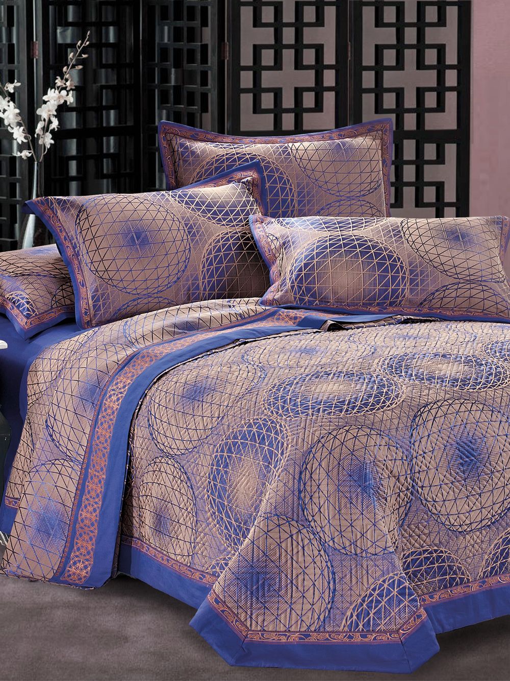 Palamaiki Σετ Σεντονια-Κουβερλι Υπέρδιπλα Jacquard Luxury 240x260 JL-010