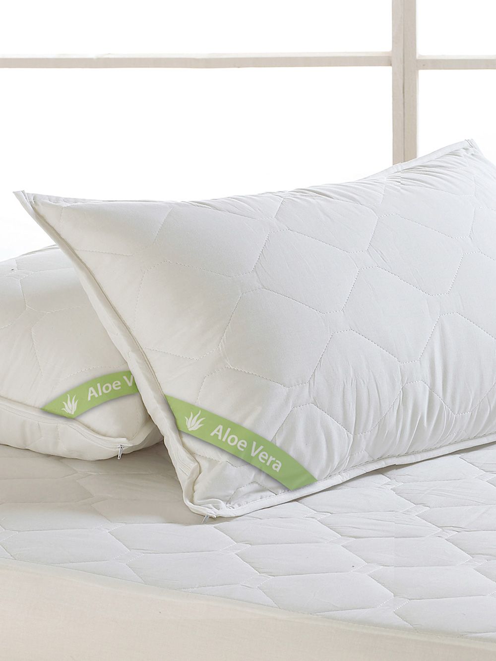 Palamaiki Ζεύγος Καλύμματα Μαξιλαριών White Comfort 50x70 ALOE VERA WATERPROOF
