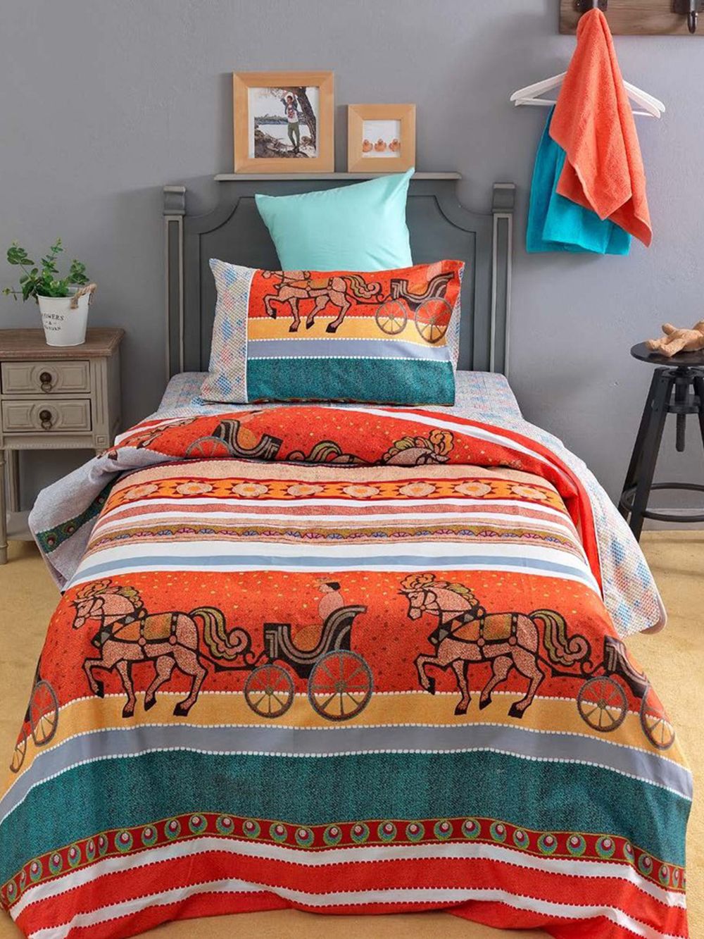 Palamaiki Σετ Παπλωματοθήκη Μονή Satin Trends 170x240 ST1028