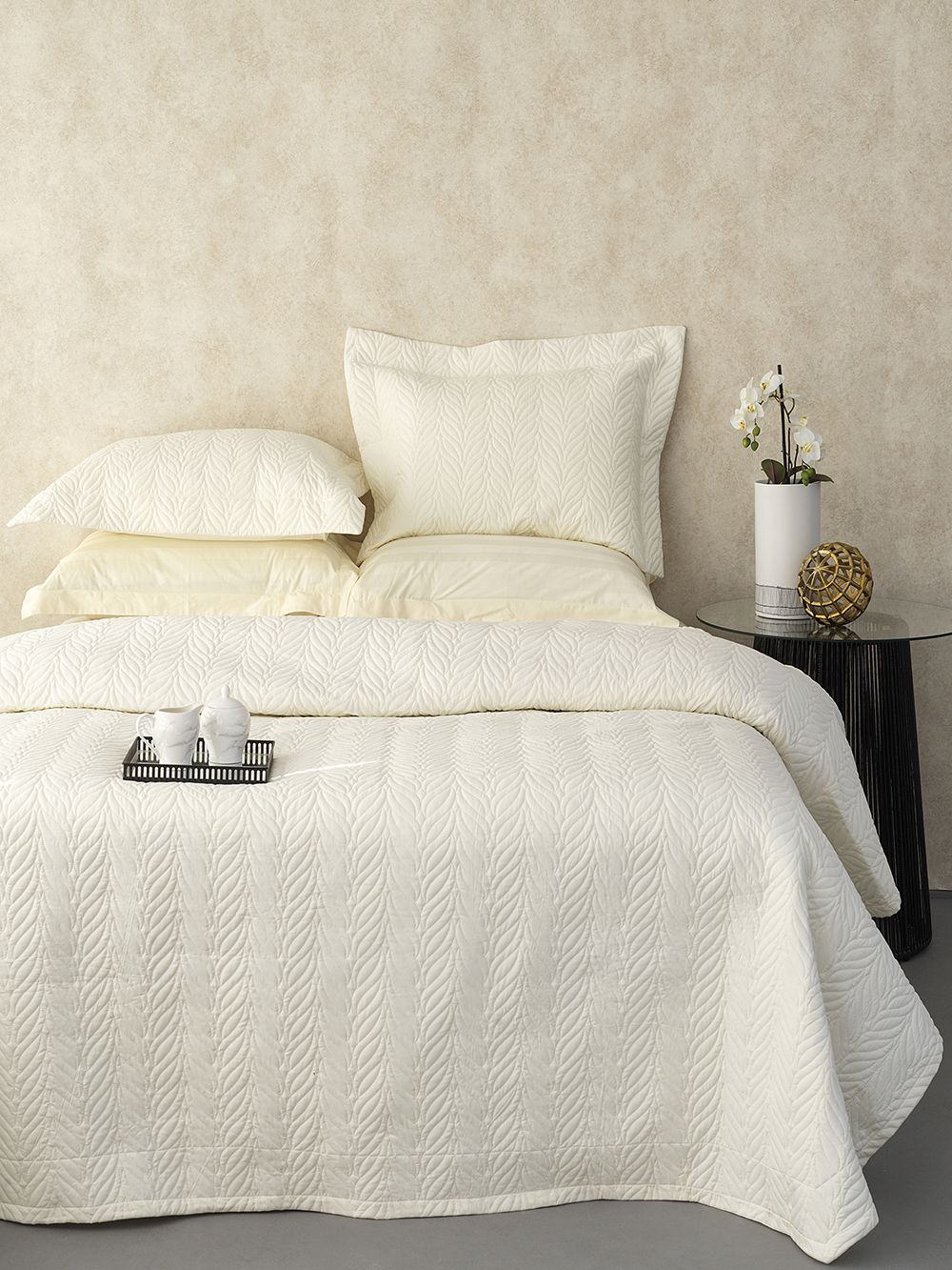 Palamaiki Σετ Κουβερλί & Σεντόνια Wedding Collection 240x260 WEL010 IVORY