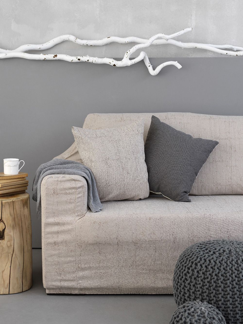 Palamaiki Διακοσμητικη Μαξιλαροθήκη Flexi Collection 45x45 FT1515 GREY