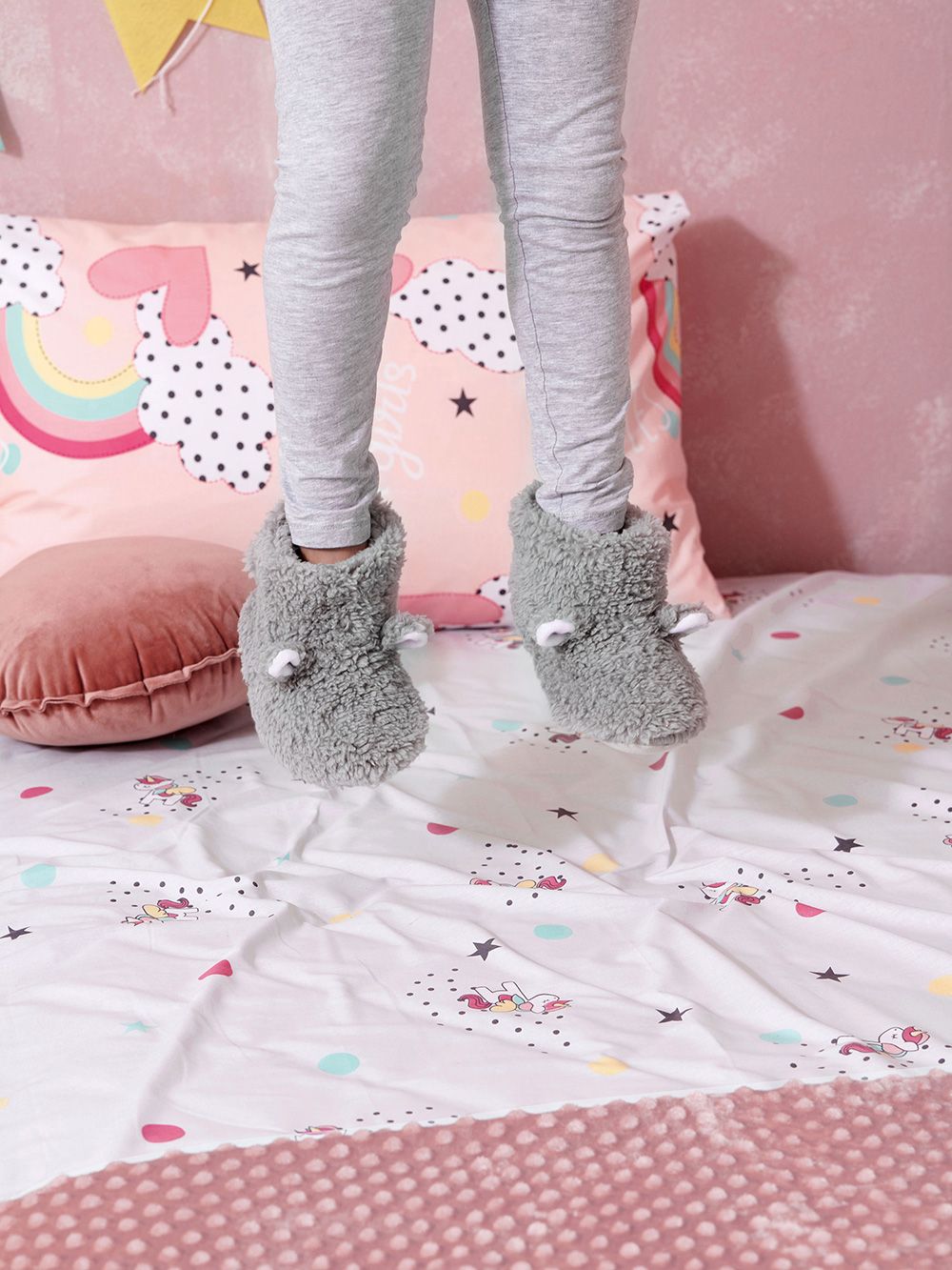 Palamaiki Παντοφλάκια New Baby NB0127 GREY 32