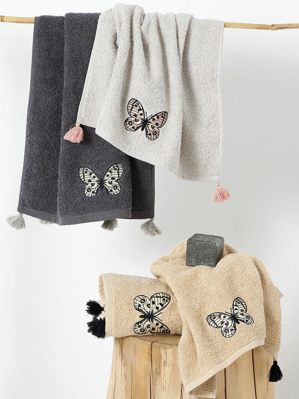 Palamaiki Σετ Πετσέτες Towels Collection CUBO SAND