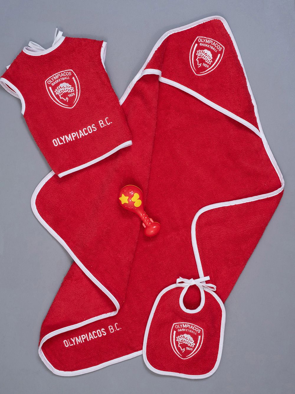Palamaiki Σετ Λουτρου Βρεφικό Olympiacos B.C. OLYMPIACOS BABY BLOCK - Image 2