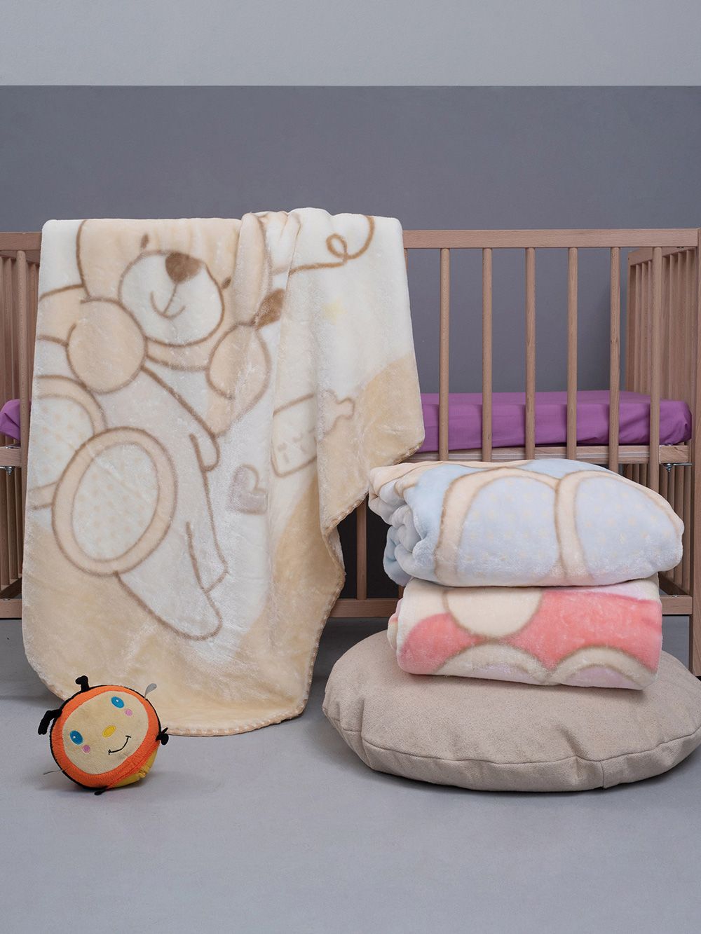 Palamaiki Κουβερτα Βελουτε Κουνιας Baby Velour 110x140 BV719 - Image 2