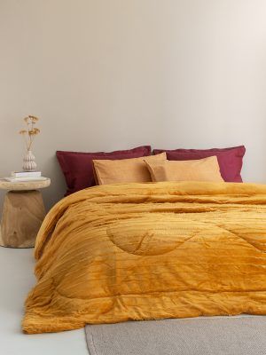 Palamaiki Κουβερτοπαπλωμα Μονό 160x240 GWEN GOLD