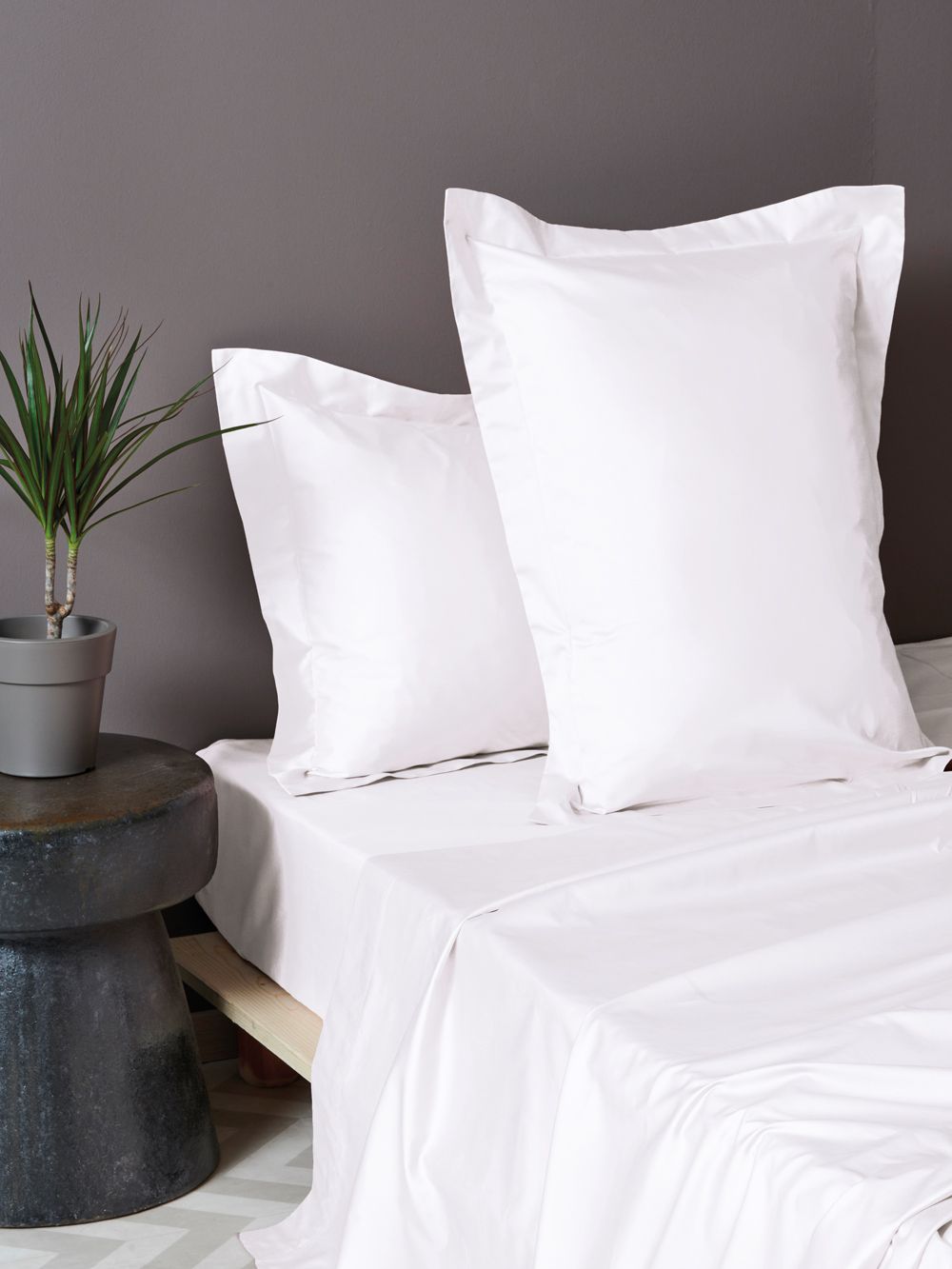 Palamaiki Ζευγος Μαξιλαροθηκες Oxford 50x75 LUXE SATEEN HS WHITE