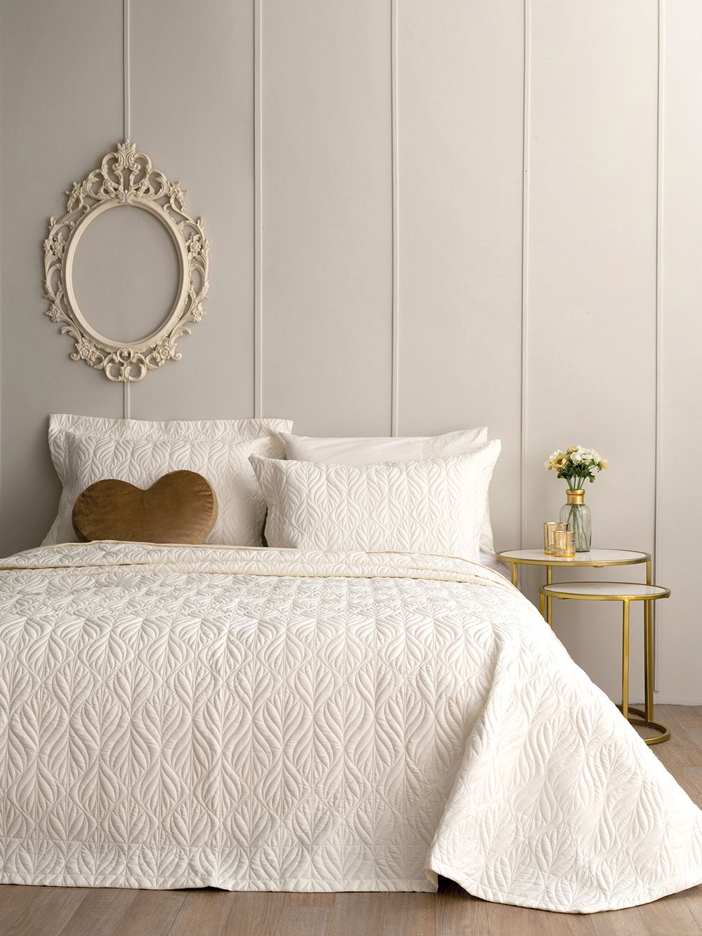 Palamaiki Σετ Κουβερλί & Σεντόνια Wedding Collection 240x260 WEL016 IVORY