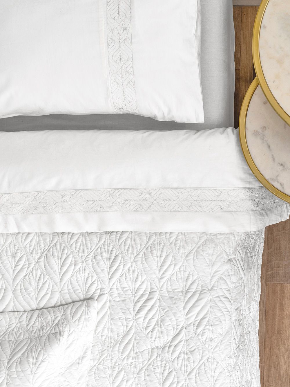 Palamaiki Σετ Κουβερλί & Σεντόνια Wedding Collection 240x260 WEL016 WHITE