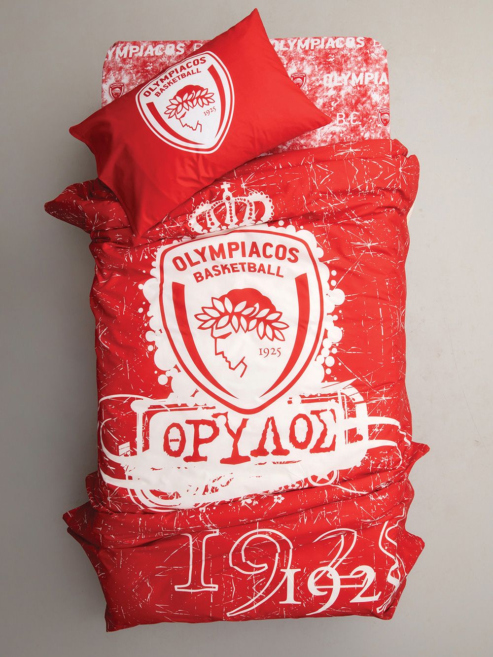 Palamaiki Σετ Μονά Σεντόνια Olympiacos B.C. 170x260 BC7 Χωρίς Λάστιχο