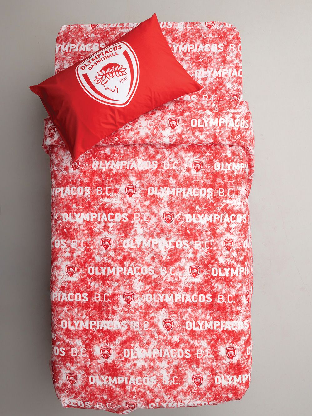 Palamaiki Σετ Μονά Σεντόνια Olympiacos B.C. 170x260 BC7-R Με Λάστιχο