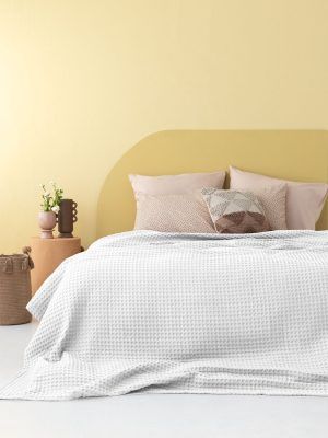 Palamaiki Κουβέρτα Πικέ 250x240 MARCIE WHITE