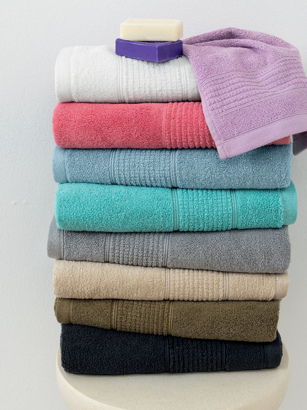 Palamaiki Σετ Πετσετες Towels Collection ROKE WHITE