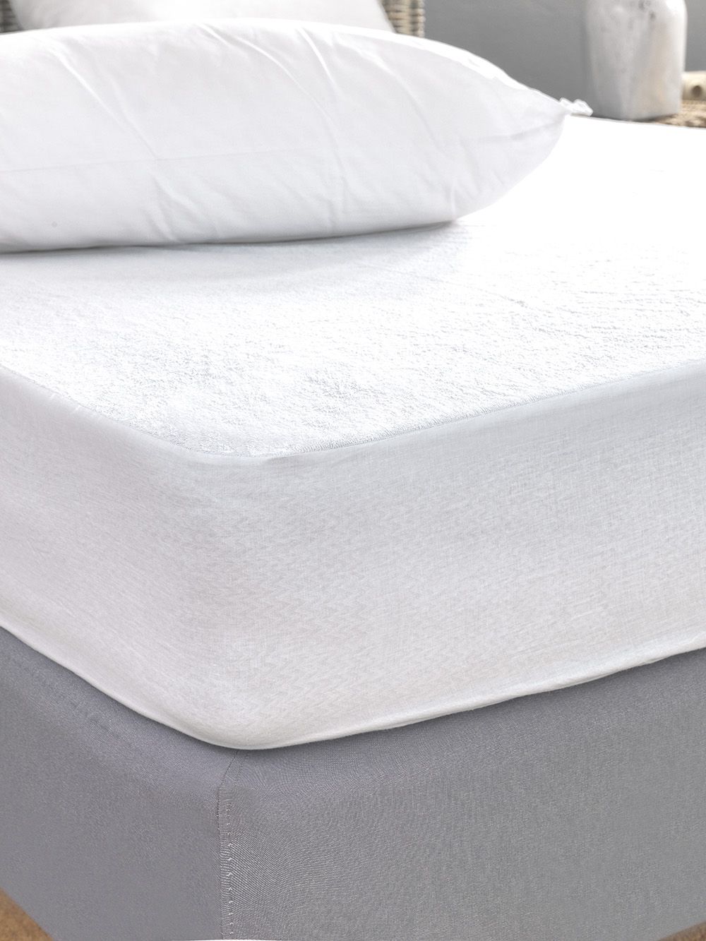 Palamaiki Κάλυμμα Διπλό White Comfort 150x200+35 TERRY WATERPROOF