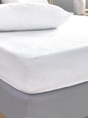 Palamaiki Κάλυμμα King size White Comfort 180x200+35 TERRY WATERPROOF