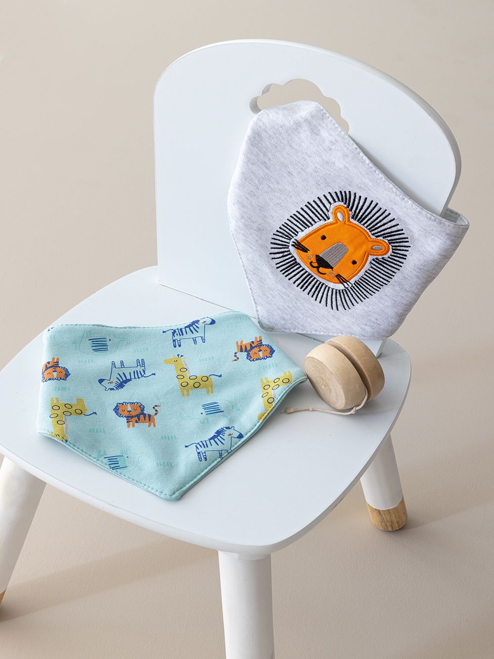 Palamaiki Σετ Σαλιάρες μπαντάνα New Baby NB0140 BOY