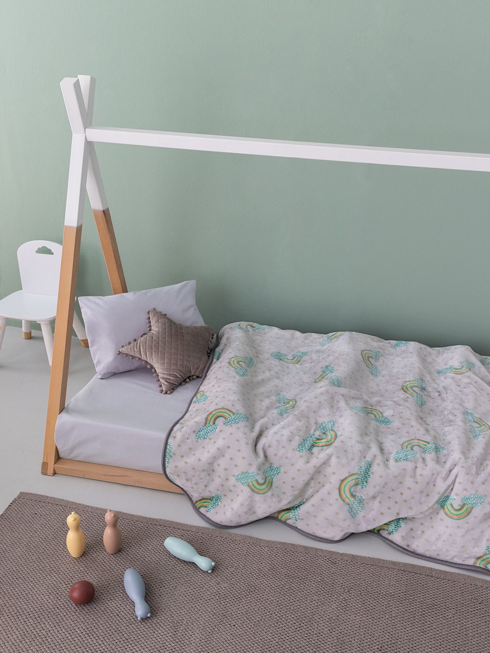 Palamaiki Κουβέρτα Κούνιας Baby Blankets 110x140 RAINY