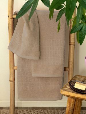 Palamaiki Σετ Πετσετες Towels Collection ROLL BEIGE